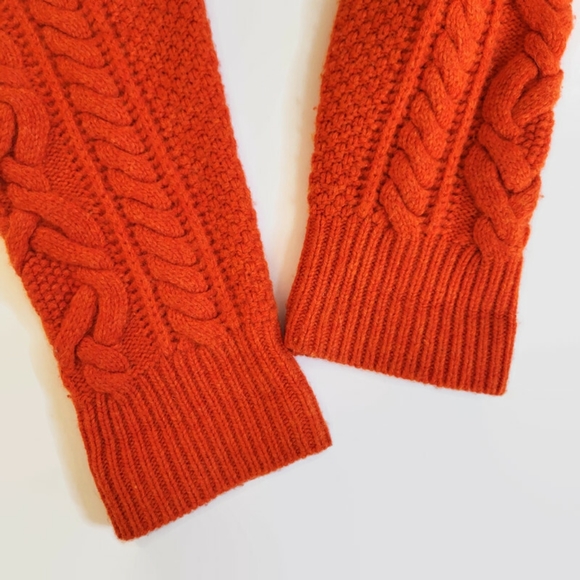 Ralph Lauren Rugby Wool Burnt Orange Zip-Up Sweater - Picture 12 of 14